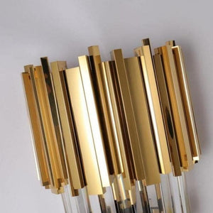 Gold Clear Crystal Wall Sconce 18"H, chandelier - view 7