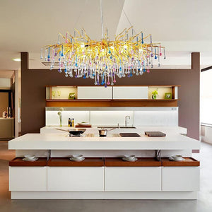 Doris Rain Crystal Branch Chandelier 54"L - view 5