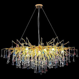 Doris Rain Crystal Branch Chandelier 54"L - view 2