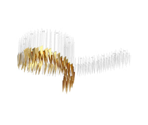 Galaxy Breeze Meteor Shower Crystal Spiral Chandelier - view 28
