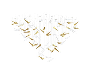 Galaxy Breeze Meteor Shower Crystal Spiral Chandelier - view 11