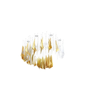 Galaxy Breeze Meteor Shower Crystal Spiral Chandelier - view 19