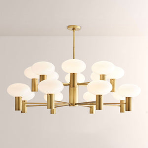 Broad Two-Layer Round Chandelier - view 6