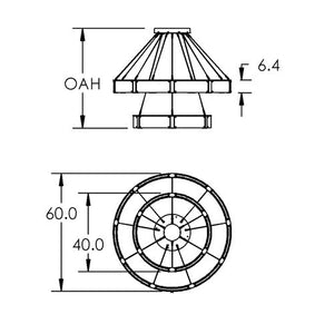Modern Light Luxury Two-tier Glass Ring Chandelier - view 8