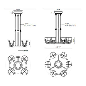 Empyrea Alabaster Chandelier - view 2