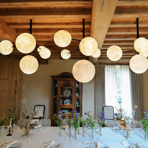 Alabaster Sphere Modern Artistic Chandelier Light
