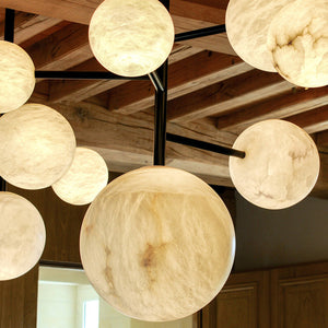 Alabaster Sphere Modern Artistic Chandelier Light - view 3