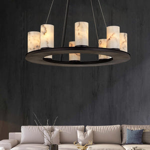 Centrum Alabaster Round Chandelier - view 2