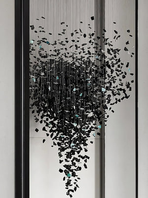 The Charcoal Halo LED Stone Crystal Chandelier - view 6