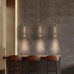 Fenella Crystal Pendant Light Over Kitchen Island - view 2