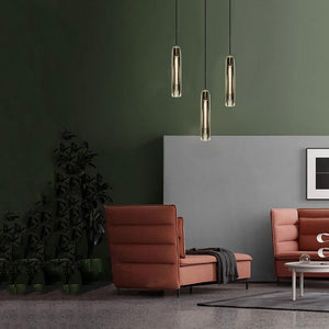Fenella Crystal Pendant Light Over Kitchen Island - view 8