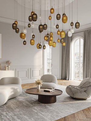 Galaxy Chromatic Gem Drop Spiral Chandelier - view 8