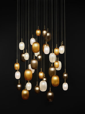 Galaxy Chromatic Gem Drop Spiral Chandelier - view 7