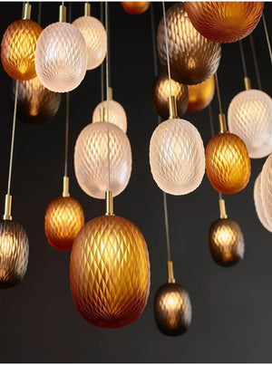 Galaxy Chromatic Gem Drop Spiral Chandelier - view 9