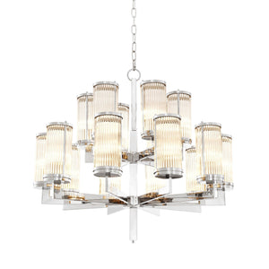 Claridges Modern Chandelier - Nickel