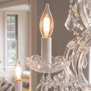 35.4" 24-Light Maria Theresa Crystal Chandelier - Silver - view 6