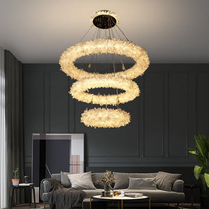 Vosa Crystal Cluster Halo Modern Chandelier - view 2