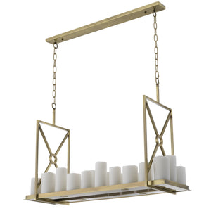 Commodore Modern Chandelier - Black/Brass - view 7