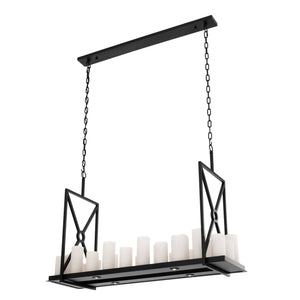 Commodore Modern Chandelier - Black/Brass - view 3