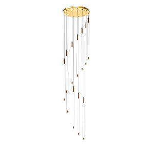 Contemporary Staircase Chandelier Spiral Tube Ceiling Light - view 17