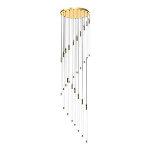 Contemporary Staircase Chandelier Spiral Tube Ceiling Light - view 19