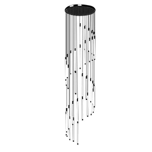 Contemporary Staircase Chandelier Spiral Tube Ceiling Light - view 29