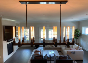 Chantelle Glass Linear Chandelier 55" - view 6