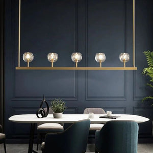 Crysball Glass Linear Chandelier 48" - view 10