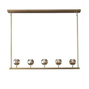 Crysball Glass Linear Chandelier 48" - view 2