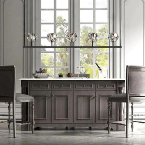 Crysball Glass Linear Chandelier 48" - view 12