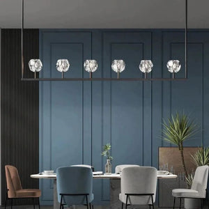 Crysball Glass Linear Chandelier 60" - view 4