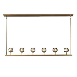 Crysball Glass Linear Chandelier 60" - view 8