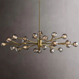 Crysball Glass Oval Chandelier 72" - view 13