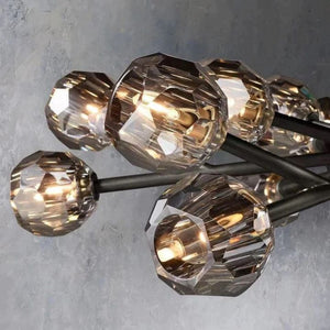 Crysball Glass Oval Chandelier 72" - view 10