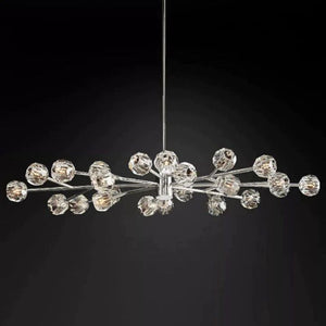 Crysball Glass Oval Chandelier 72" - view 5