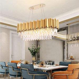 Felipe Crystal Oval Chandelier - view 3