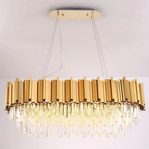 Felipe Crystal Oval Chandelier - view 2