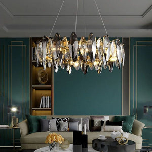 Luxirious Crystal Ring Chandelier 24"