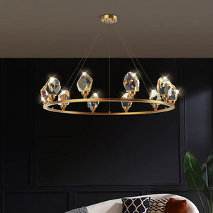Nicole Crystal Round Chandelier - view 3