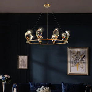 Nicole Crystal Round Chandelier - view 4