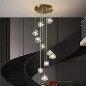 Crysball Smoke Glass Round Cluster Chandelier 30" - view 3