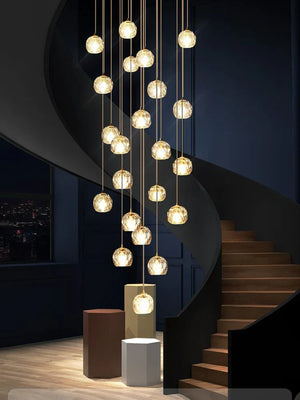Crysball Smoke Glass Round Cluster Chandelier 30" - view 5