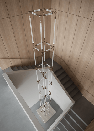 Crystal Grid Customize Chandelier - view 13