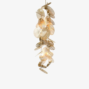 Cattail Leaf Meteor Shower Spiral Chandelier - view 12