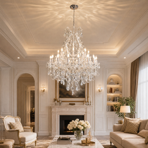 35.4" 24-Light Maria Theresa Crystal Chandelier - Silver - view 2