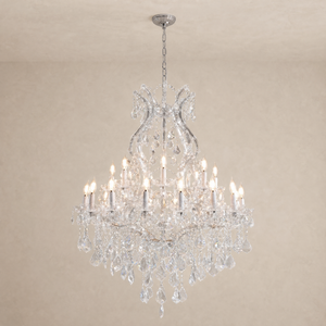 35.4" 24-Light Maria Theresa Crystal Chandelier - Silver - view 4