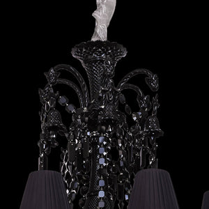 18 lights black chandelier, crystal - view 3