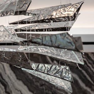Galaxy Breeze Meteor Shower Crystal Spiral Chandelier - view 36