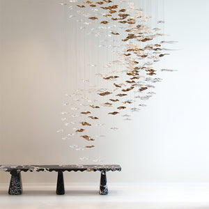 Galaxy Tidal Art Glass Crystal Spiral Chandelier - view 7