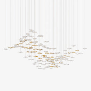 Sand Sea Chandelier, stainless steel - view 2